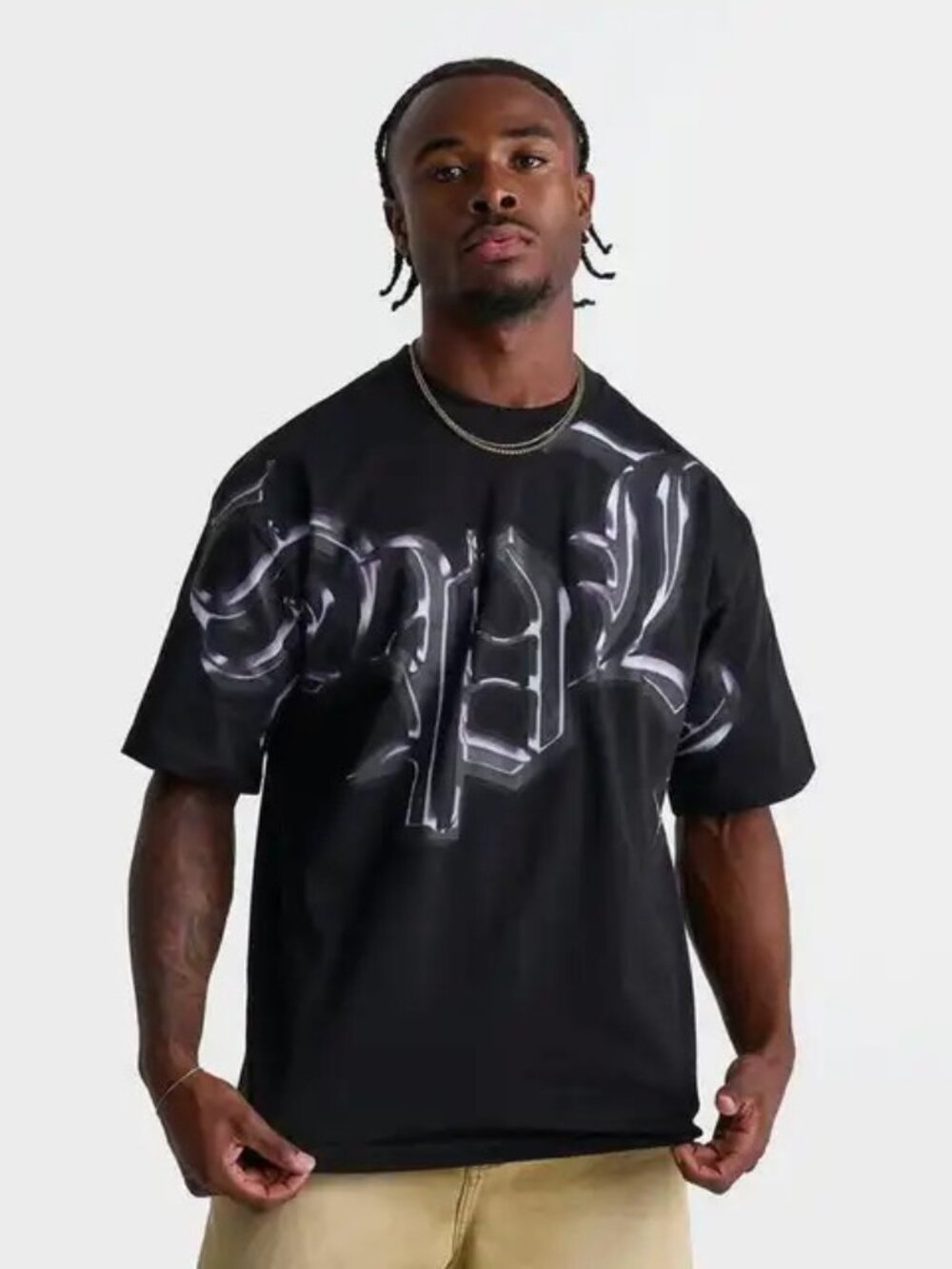 Men's Supply & Demand Venosta T-Shirt Tee - Black - Medium